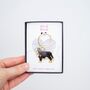 Bernese Mountain Dog Enamel Keyring, thumbnail 5 of 5