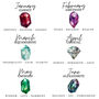 Sterling Silver 925 Any Birthstone Stacking Stretch Bead Ring, thumbnail 4 of 8