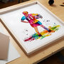 Female Football Personalised Print, thumbnail 1 of 5