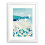 Blackthorn Blossom Porthcurno Print By Gill Wild, thumbnail 5 of 8