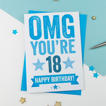 Omg You're 18 Birthday Card, 2 of 3
