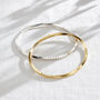 Forever Mobius Personalised Oval Bangle, thumbnail 1 of 8