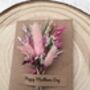 Happy Mothers Day Dried Flower Card, thumbnail 6 of 6