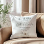Silver Wedding Anniversary Cushion, thumbnail 1 of 9