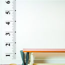 Tape Measure Growth Height Chart Wall Sticker By Nutmeg Wall Stickers