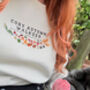 Personalised Autumn Dog Walking Sweatshirt, thumbnail 2 of 7