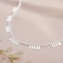 Ria Sterling Silver Tag Statement Chain Necklace, thumbnail 4 of 11