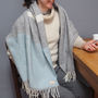 Large Stripes Personalised Lambswool Blanket Scarf, thumbnail 2 of 5