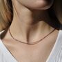 Dainty Crystal Gemstone Necklace, thumbnail 4 of 7
