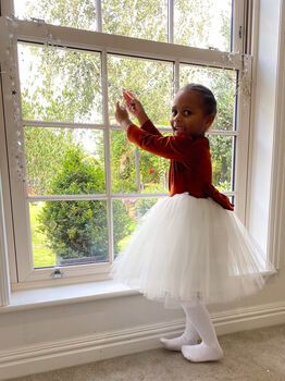 Long Sleeve Burnt Orange Velvet Christmas Party Dress, 4 of 7