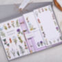 Personalised Lilac Wild Flower Desk Stationery Gift Box, thumbnail 1 of 6