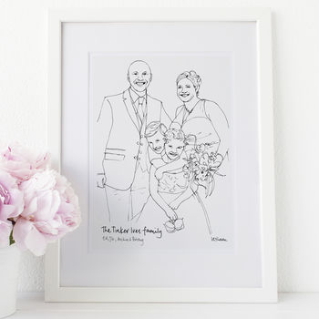 Personalised Family Sketch, 4 of 12