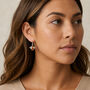 Sterling Silver Baltic Amber Bee Drop Earrings, thumbnail 1 of 6