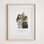 Anniversary Family Portrait Gift – Hand Drawn Watercolor Art Print, thumbnail 1 of 10