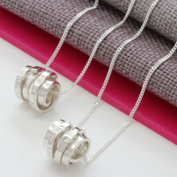 Personalised Silver Scroll Necklace, 3 of 12