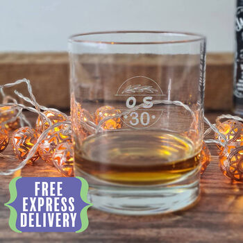 Personalised 30th Birthday Whisky Glass, 3 of 7