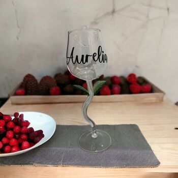 Personalised Rose Shaped Champagne Glass, 7 of 8