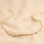 Rainbow Ball Chain Layered Necklace In Gold Plating, thumbnail 5 of 7