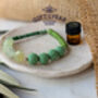 Prehnite And Lava Bead Aromatherapy Diffuser Bracelet, thumbnail 1 of 6