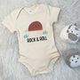 Rock And Roll Armadillo Babygrow, thumbnail 2 of 11