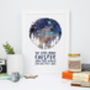 Mother And Child Personalised Star Map Print, thumbnail 1 of 2