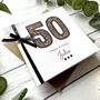 Personalised Leopard Print 50th Birthday Card. Customisable For Any Age, thumbnail 3 of 3