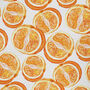 Oranges Wrapping Paper Roll Or Folded, Fruit Gift Wrap, thumbnail 2 of 2