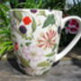 Set Of Six China Aspen Mugs In Hedgerow Design, thumbnail 6 of 8