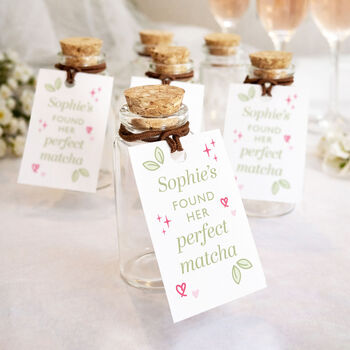 Perfect Matcha Hen Party Favours Personalised Shot Bottle Party Bag Filler, 3 of 7