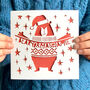 Fun Bear Personalised Christmas Card, thumbnail 1 of 4