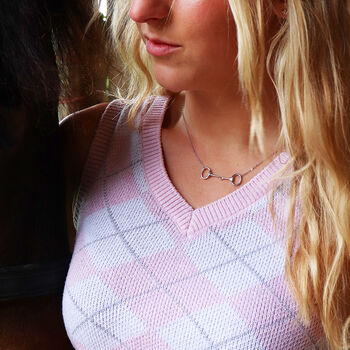 Personalised Stirrup Necklace, Silver Or Gold, 11 of 11