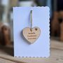 Personalised Confirmation Hanging Heart Decoration Card, thumbnail 1 of 2