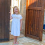 Personalised Girls Dress Natural Name Short Sleeved, thumbnail 3 of 7