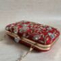 Red Embroidered Rectangular Clutch Bag, thumbnail 7 of 11