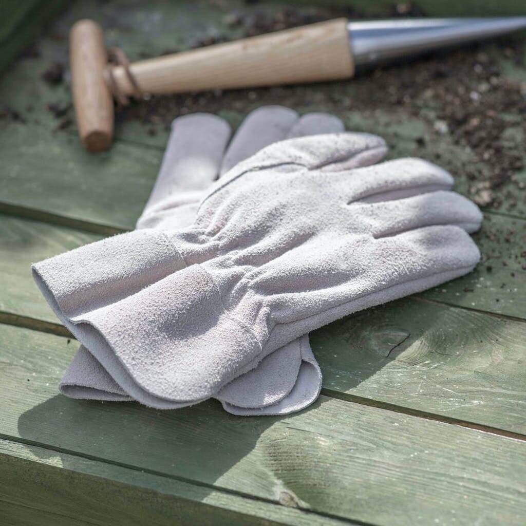 Suede Gardening Gloves, 1 of 2