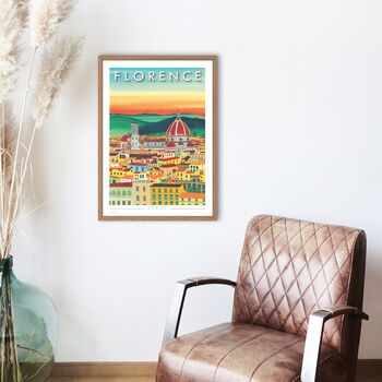 Florence, Italy Travel Print, Can Be Personalised, 7 of 8