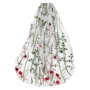 Bride Embroidered Floral Hen Party Veil, 2 of 2