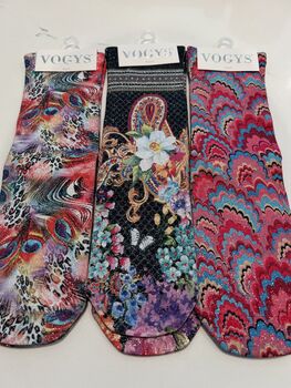 Pink Jungle Glitter Socks Set Of Three, 7 of 11