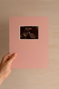 Luxury A4 Baby Scan Photo Frame Mount, 3 of 4