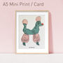 So Fancy Poodle A5 Mini Print / Card, thumbnail 1 of 5