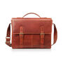 Men's Leather Rugged Satchel Bag Briefcase Gift, thumbnail 6 of 10