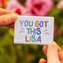 You Got This Personalised Ceramic Magnet, thumbnail 1 of 2