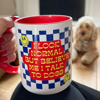 I Talk To Dogs Dog Lover Birthday Gift Mug, 3 of 3