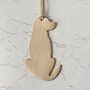 Leather Labrador Christmas Decoration / Bookmark, thumbnail 5 of 9