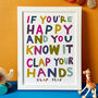 Nursery Rhyme Print 'Clap Your Hands', thumbnail 1 of 3