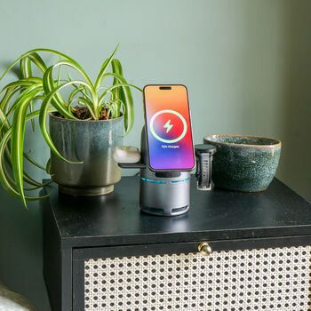 Twist And Play Wireless Charger And Bluetooth Speaker, 7 of 7