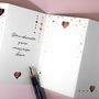 Personalised Anniversary Fold Out Card, thumbnail 3 of 5