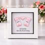 Personalised 12th Silk Anniversary Silk Ribbon Frame Gift, thumbnail 7 of 11