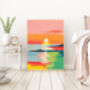 Sunset Landscape Art Print, thumbnail 2 of 3