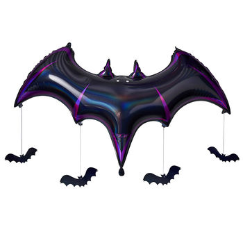 Bat Black Foil Halloween Balloon, 2 of 3